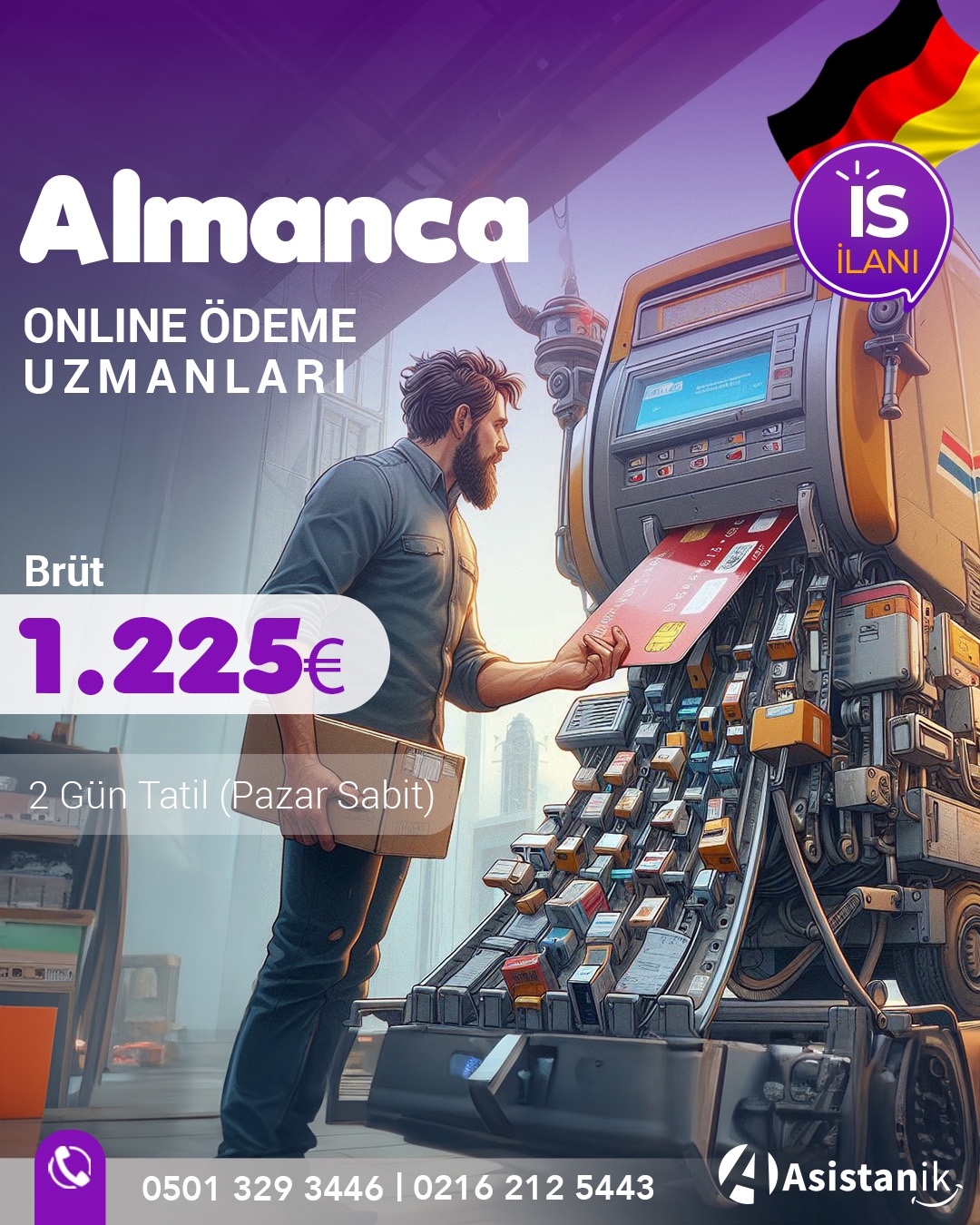 Almanca Bilen Tahsilat Uzmanı (Home Ofis)