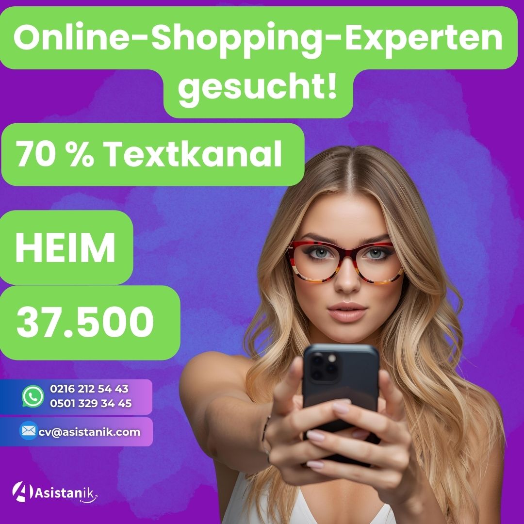Almanca Bilen Online Alışveriş Uzmanları Arıyoruz!