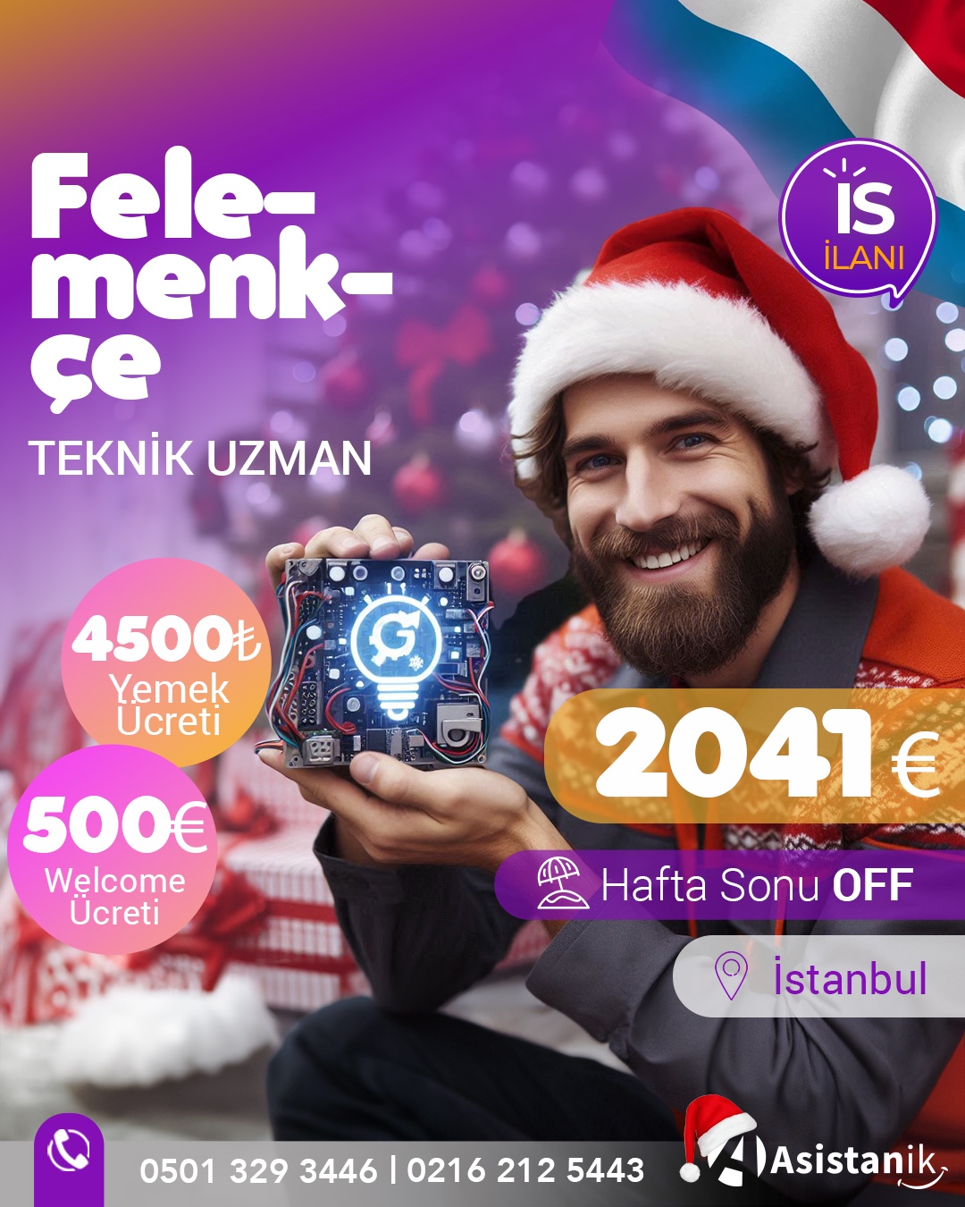 Felemenkçe Bilen Müşteri Danışmanı (İstanbul)